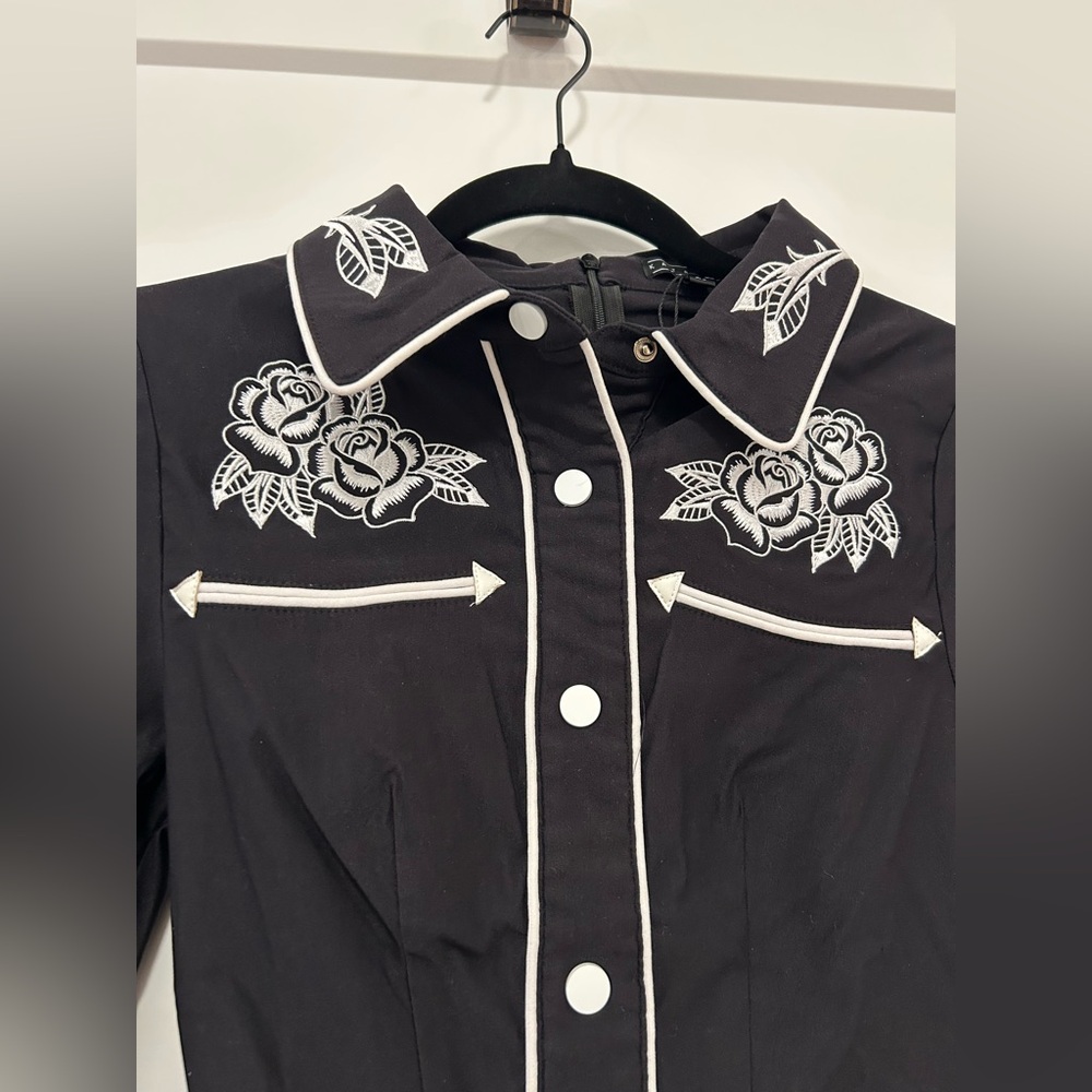 NEW with Tags Katakomb June Dress Skater (Black/White) Size XS - Picture 5 of 8